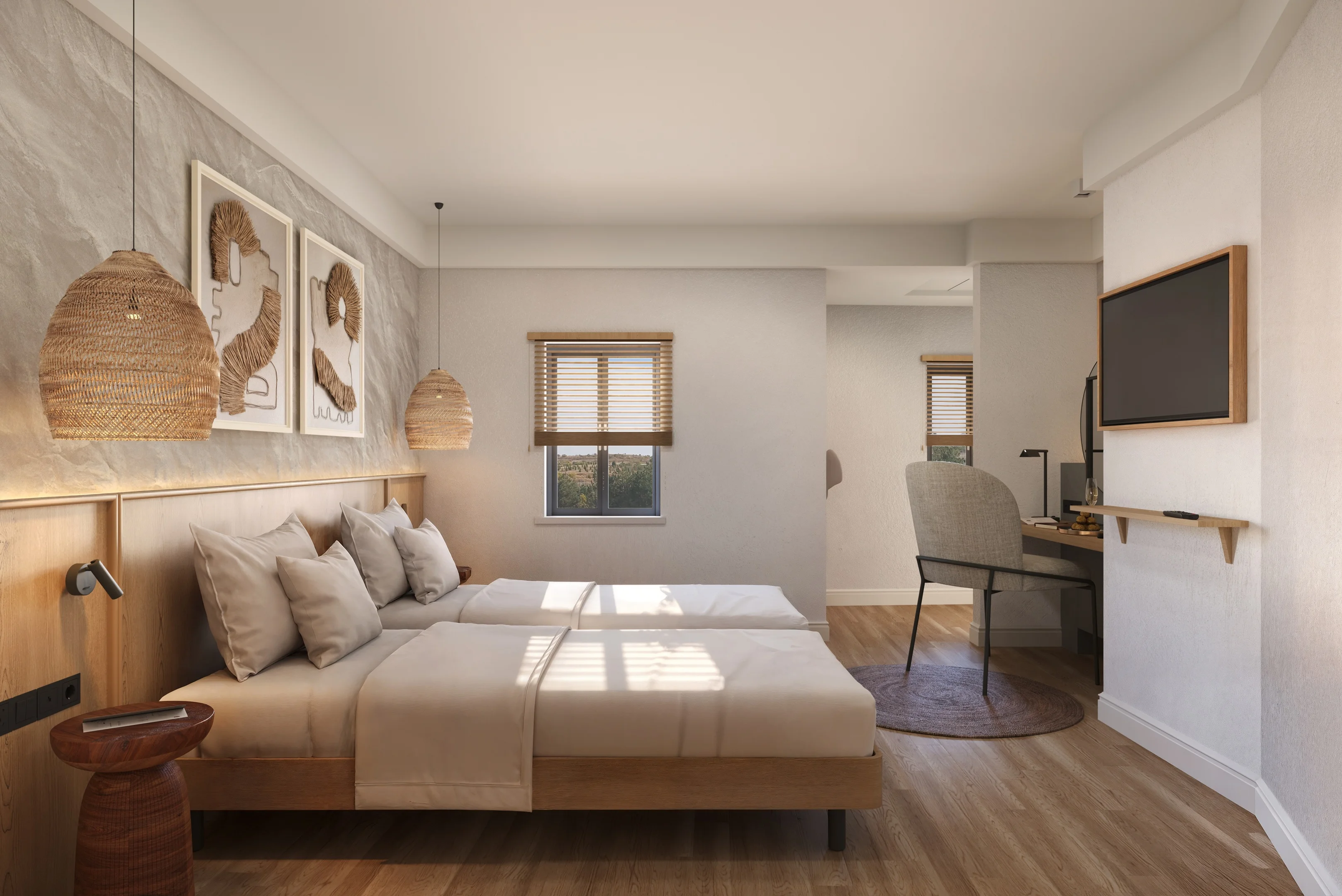 Guest Twin Room, Garden View