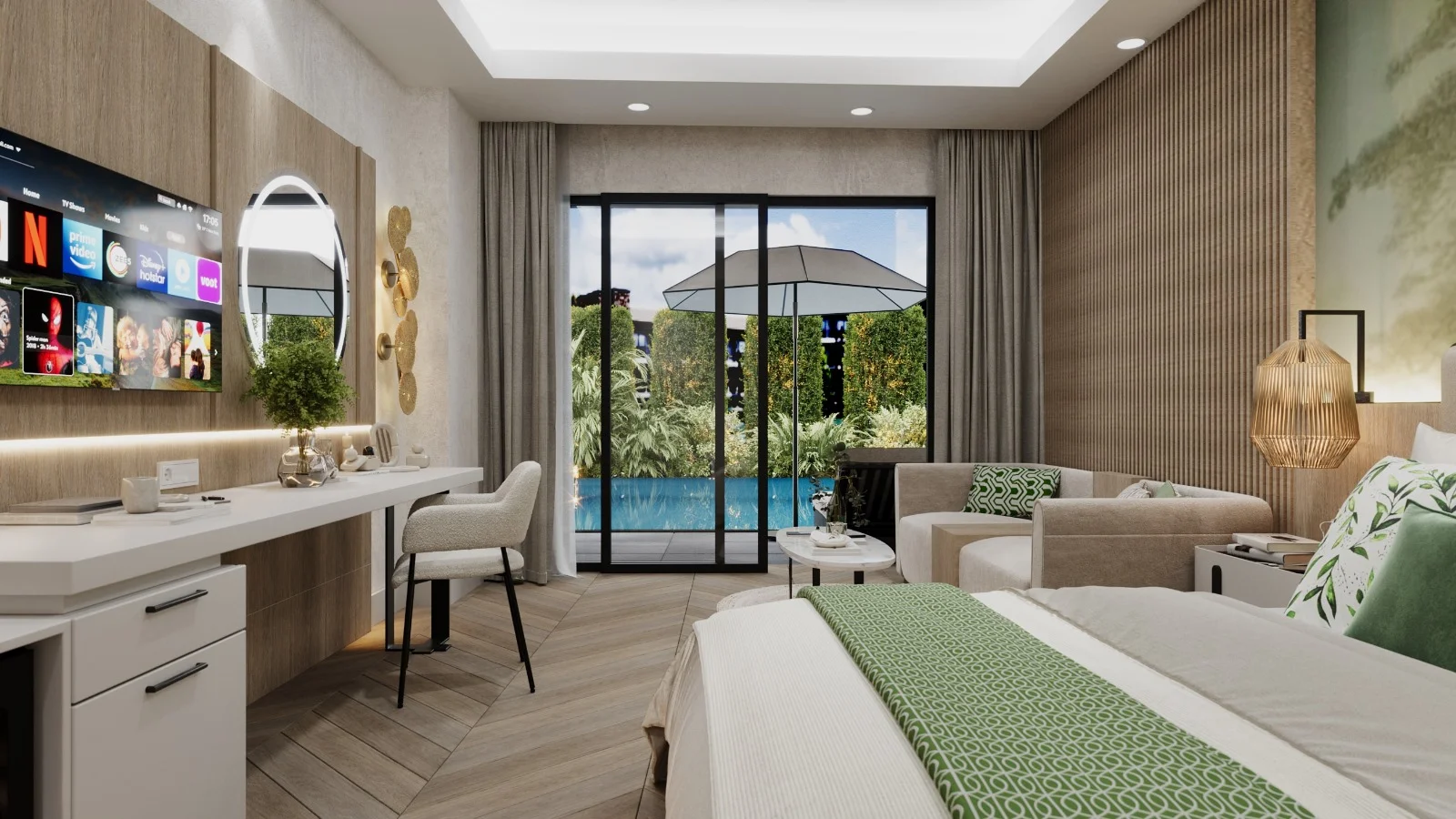 Suite Room, Pool View
